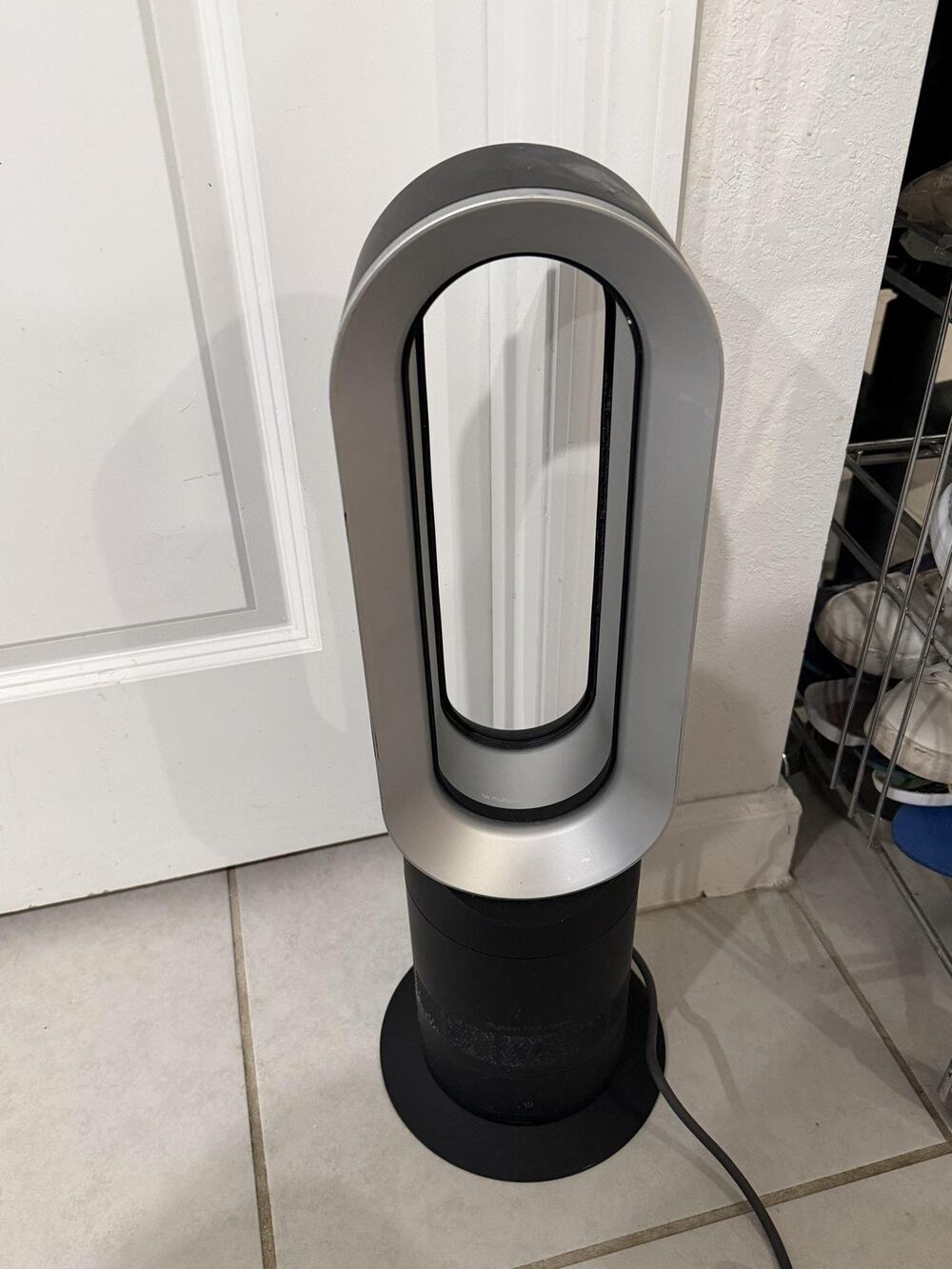 Dyson Hot Cool AM09 Tower Heater Fan Black Air Multiplier Works Great NO Remote
